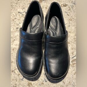 Born Black Leather Mules